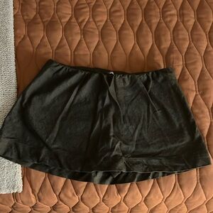 free people brown micro skort